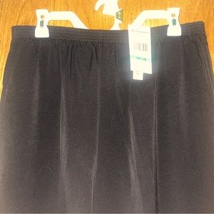 Alfred Dunner All Black Pants/Slacks